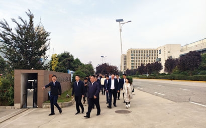 团市委、市贸促会、市青企协一行到yl23411永利集团泾河工业园考察交流