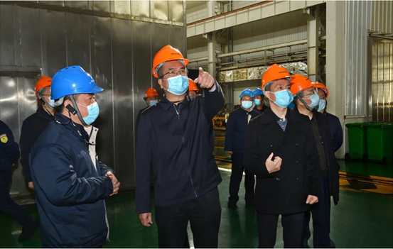 【陕鼓集团】西安市委常委、市委统战部部长杨广亭深入陕鼓实地调研指导疫情防控及复工复产事情